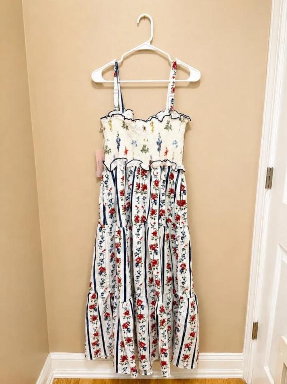 ank Jumper Tank Dress with beaded detail